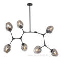 Nordic Blow Glass Pendant Lamp Modern Restaurant Chandelier